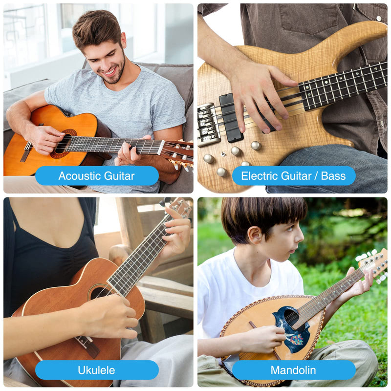 Guitar Repairing Maintenance Tool Kits, Pogolab 31Pcs Guitar Tool Kit with 10 Guitar Picks for Guitar Ukulele Bass Mandolin Banjo,Perfect Suit for Beginners