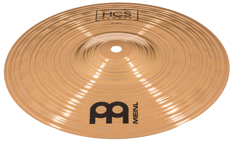 Meinl Cymbals 10” Splash – HCS Traditional Finish Bronze for Drum Set, Made In Germany, 2-YEAR WARRANTY (HCSB10S)