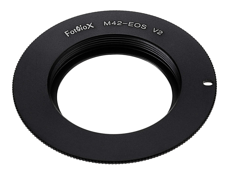 Fotodiox Lens Mount Adapter - M42 Type 2 Screw Mount SLR Lens to Canon EOS (EF, EF-S) Mount SLR Camera Body Standard Single