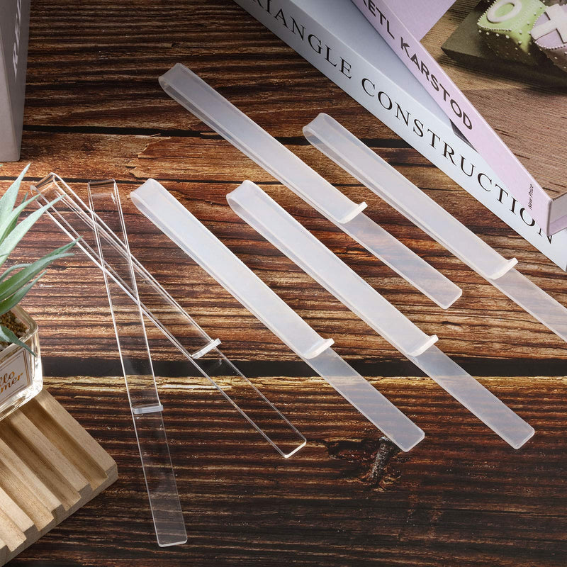 12 Pieces Music Clips Music Book Stand Page Holder Music Book Clip Clear Acrylic Book Clip Piano Book Holder Wind Clips Sheet Music Holder for Piano Music Reading Pianist Students