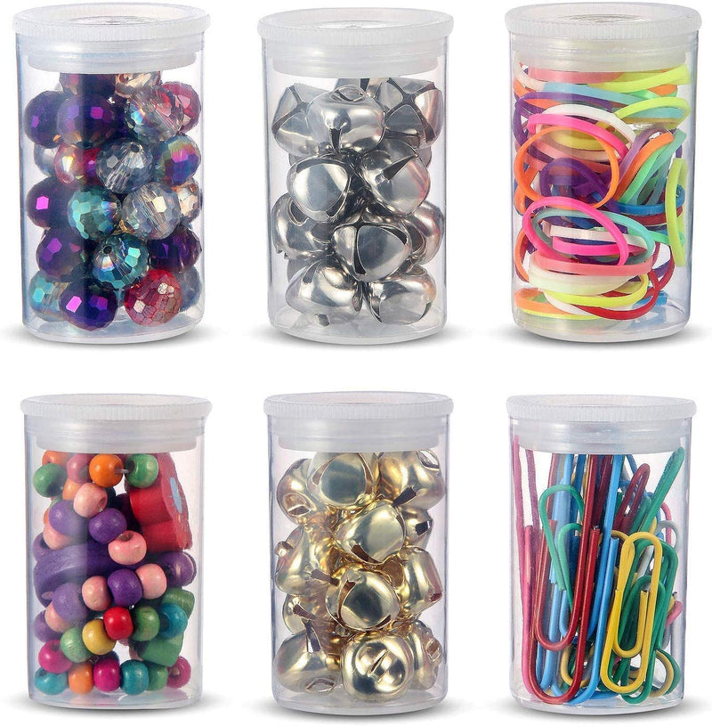 35mm Caliber Plastic Film Canisters-20pc (Clear) Clear