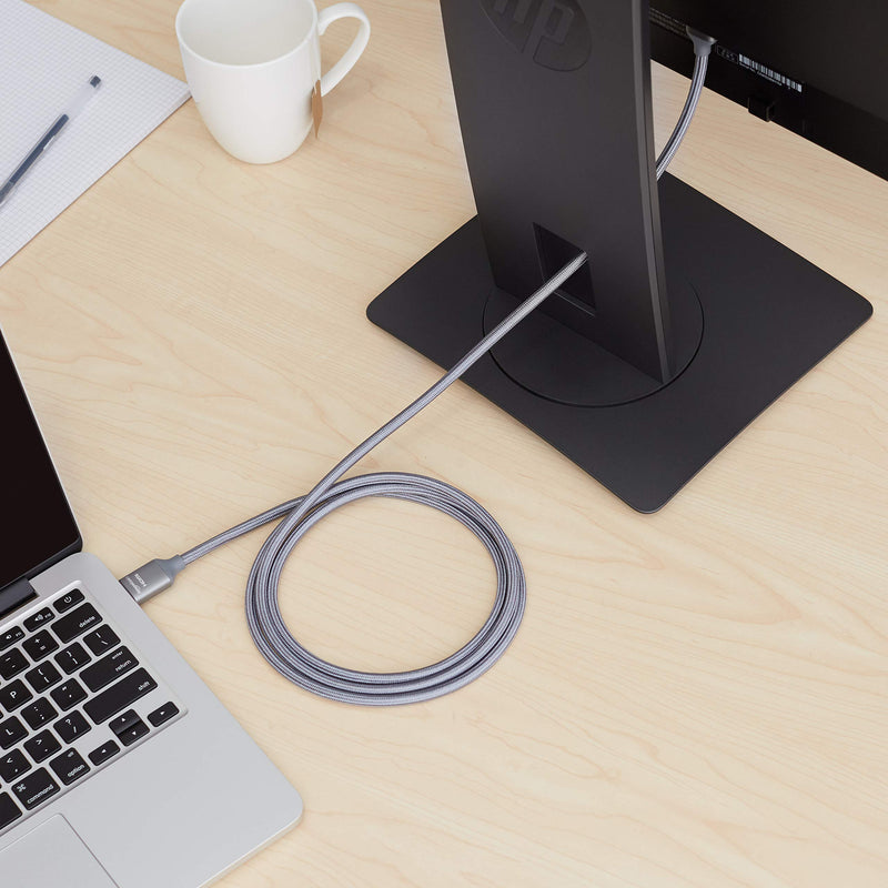 AmazonBasics 48Gbps High-Speed 8K HDMI Cable, Dark Gray - 6 Feet