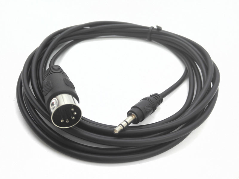 [AUSTRALIA] - 5-Pin DIN-Male Cable, 5 Pin Din MIDI Plug to 3.5mm(1/8in) TRS Stereo Male Jack Stereo Audio Cable for Playing The Electronic Musical Instrument Signal Output 3m (10 feet,3.5M-5 DIN M) 