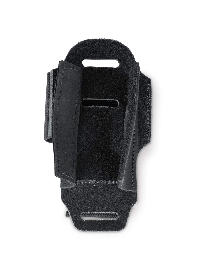 Levy's Leathers Wireless Transmitter Bodypack Holder; Black Leather (MM14-BLK)