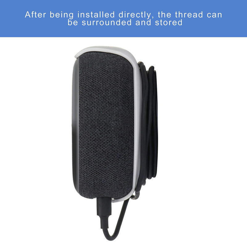 Wall-Mounted Holder, Smart Speaker Accessories Speaker Hanger with Adhesive Tape and Screws for Dot 3rd Generation 2 Types Install Mothed (White) White