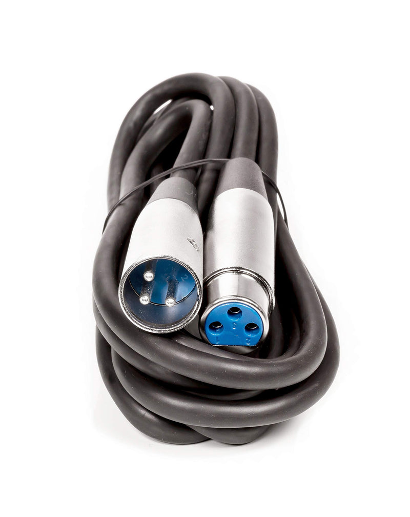 [AUSTRALIA] - XLR Male to XLR Female Microphone Extension Cable - 6mm Cable with 3P - 3 Pin Connector - for Mixers, Mic, Audio Consoles - Balanced Cable - 28 AWG - 15 Feet 15 Feet (4.5 Meter) Black 