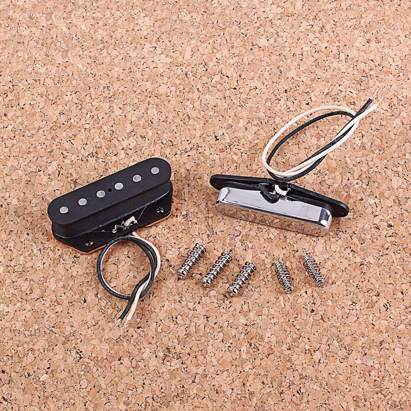 Alnicov Modern Guitar Pickups Set Neck and Bridge Pickup For Tele Telecaster Style Electric Guitar Parts Replacement With L mark