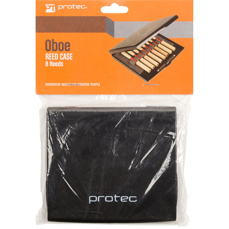 Protec Oboe & English Horn Reed Case - Protects 8 Reeds, Black (A252) Opaque Black