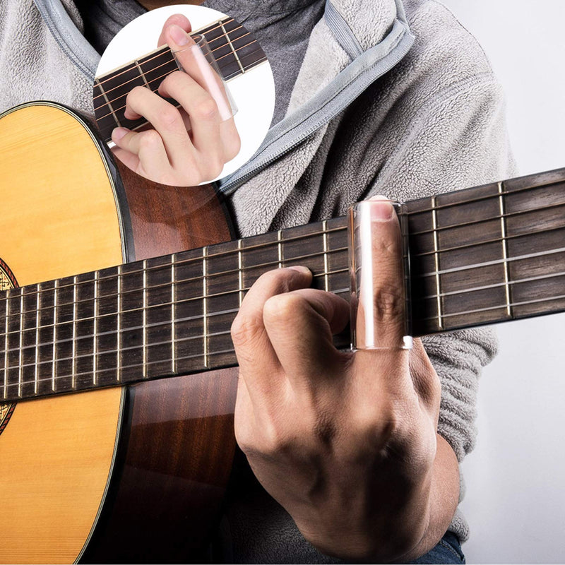 FANGULU 13PCS Guitar Slide Set, Stainless Steel Slide×1PCS, Glass Slide×3PCS, Guitar Picks×5PCS, Finger Picks×4PCS