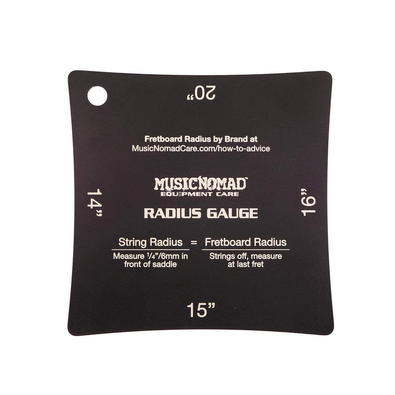 MusicNomad Precision Fretboard and String Radius Gauge Tool-2 pc. Set (MN603)