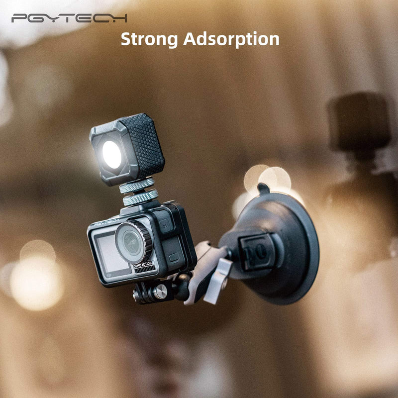 PGYTECH Suction Cup Mount Compatible for OSMO Pocket 2,DJI Action 2, Gopro 10, 9, 8, Gopro MAX, OSMO Action, OSMO Pocket, Insta360 ONE X, ONE R, ONE, Action Cameras, Phone