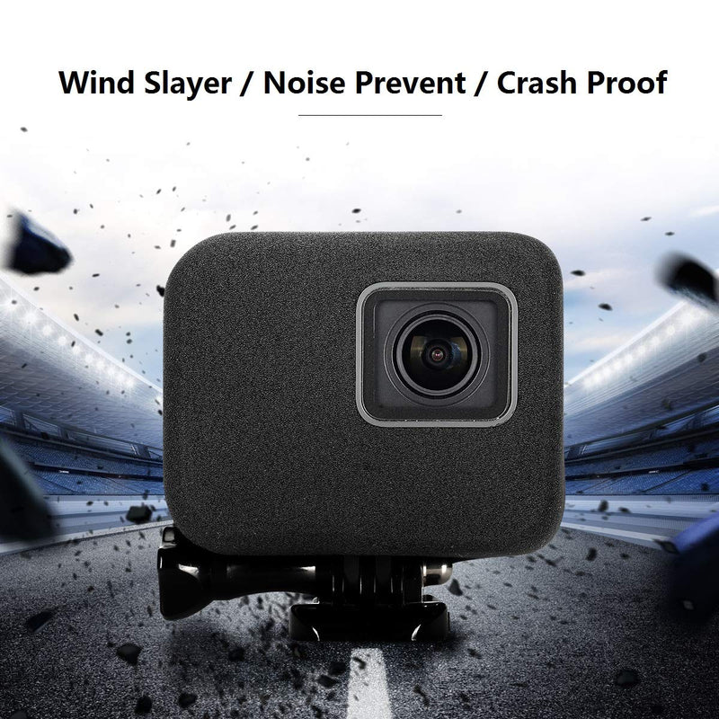 Taisioner Windslayer Cover Housing Frame Case for GoPro Hero 5 Hero 6 Hero 7 Black Video Noise Reduction HERO 5 6 7 Windslayer