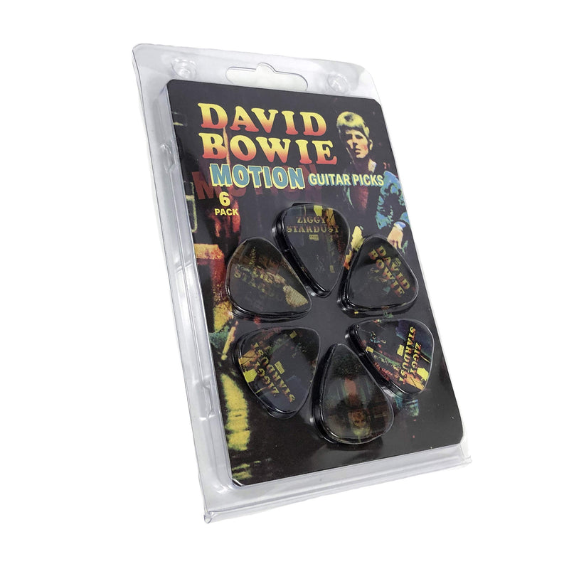 Perri's Leathers Ltd. LPM-DB1 - Motion Guitar Picks - David Bowie - Ziggy Stardust - Official Licensed Product - 6 Pack - MADE in CANADA.