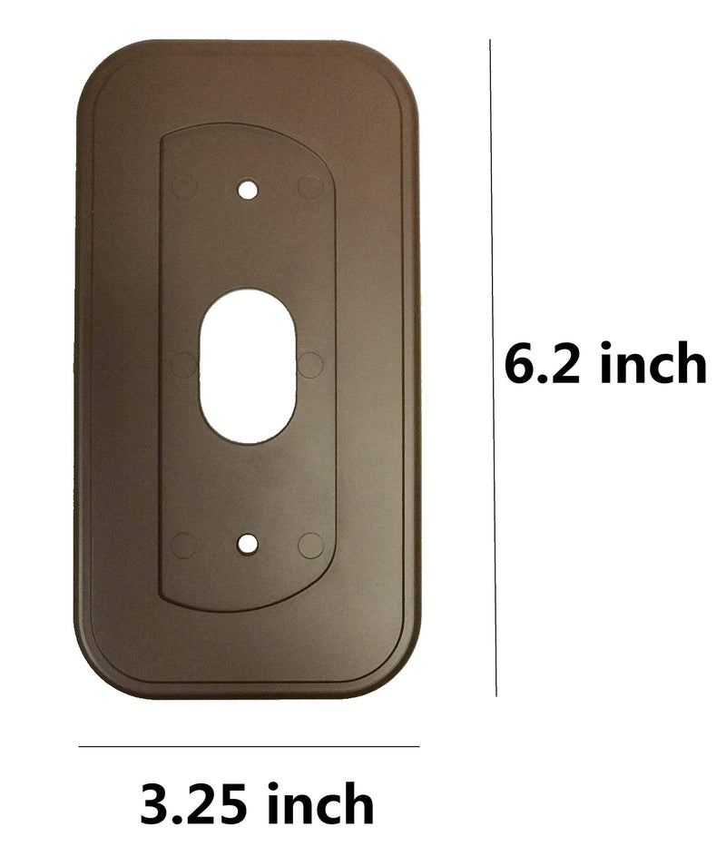 Ade Advanced Optics Wall Plate and 30 Degree Angled Mount Combo for Nest Hello - Coffee