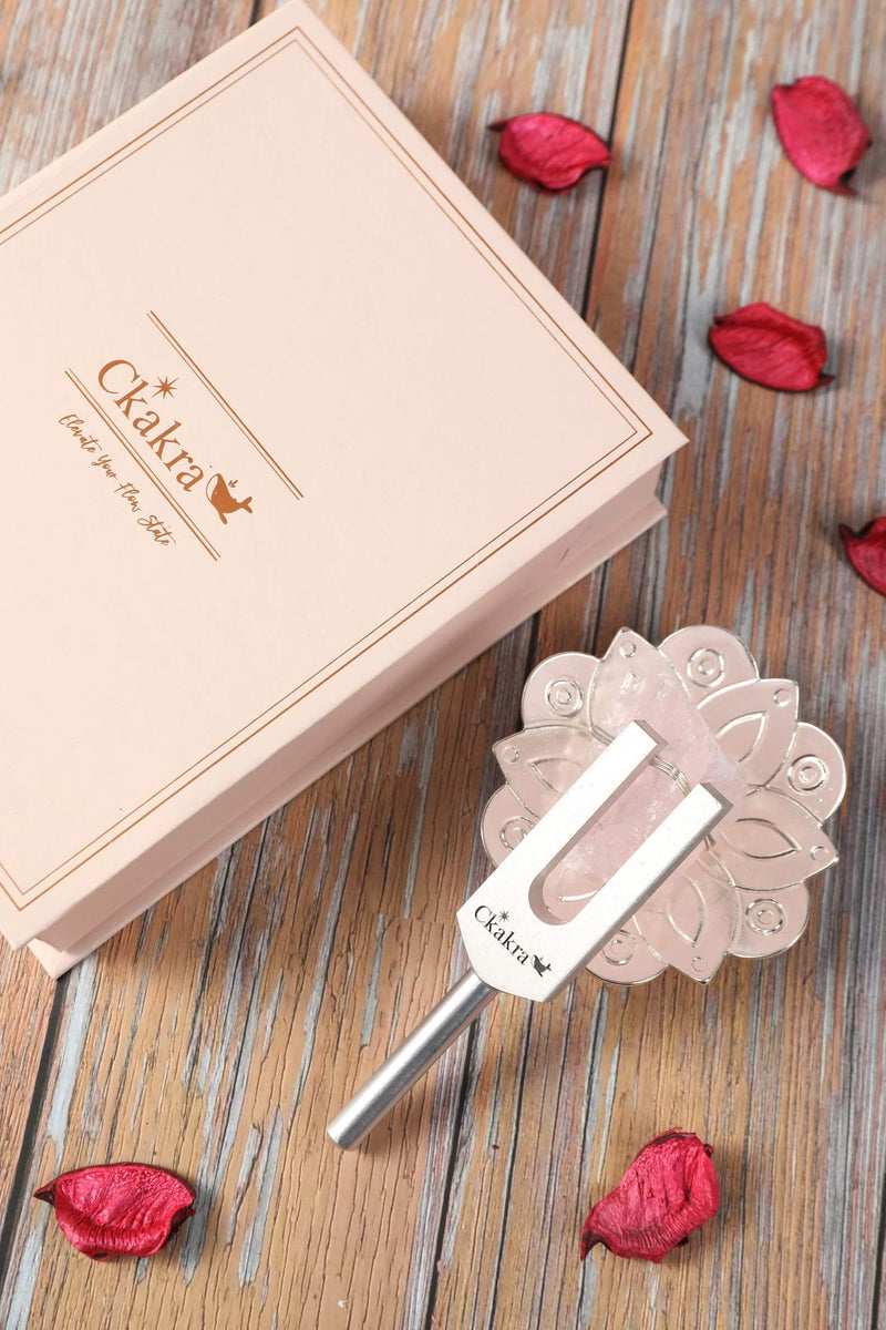 Ckakra XBold Mystery Box Biofield Therapy Mindfulness Tuning Fork for Mind and Body Sound Healing, Rose Quartz Kit, Mother's Day Sale, Pink Blind Box Challenge, Random Finish Color & Shape Mystery Box Trial