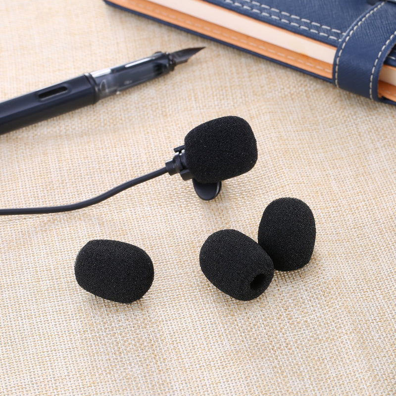 Morfone 10 Pack Lavalier Microphone Windscreen Foam Cover Headset Lapel Mic Mini Windscreen Cover