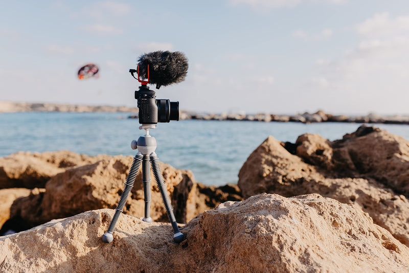 JOBY PodZilla Large Flexible Tripod with Ball Head Included, for Compact Mirrorless Cameras or Devices up to 2.5kg, Gray, JB01661-BWW