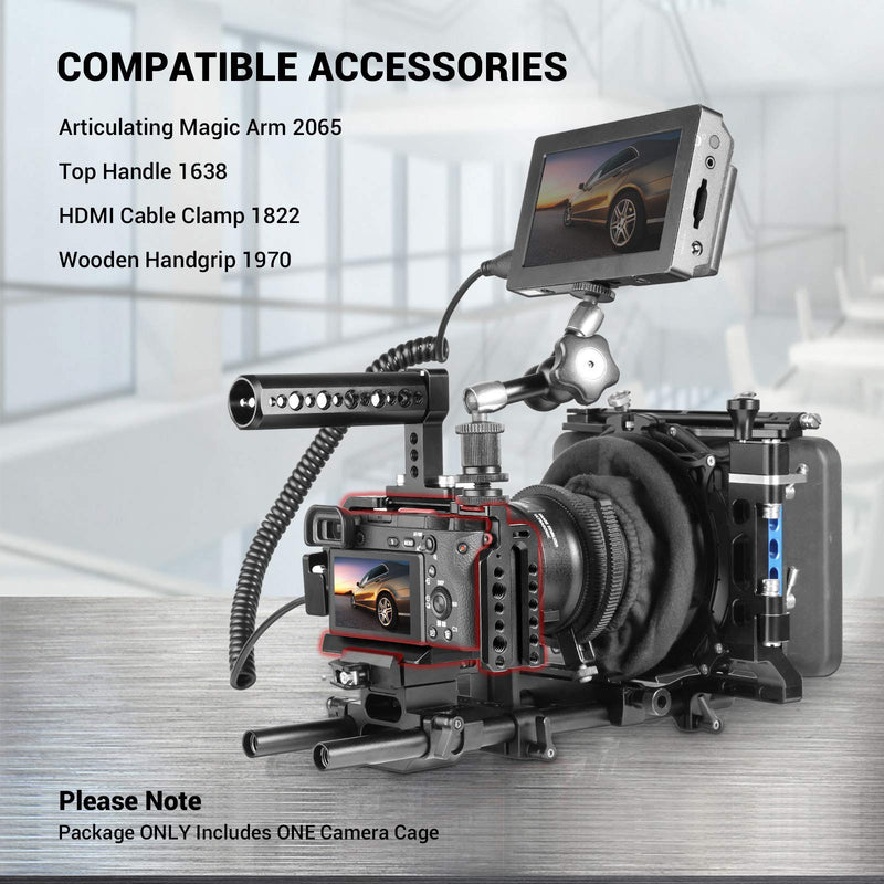 SMALLRIG Cage for Sony Alpha A6300 A6500/ILCE 6500 4K Digital Mirrorless Camera - 1889