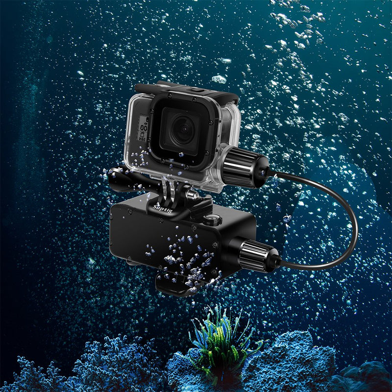 [AUSTRALIA] - Suptig Replacement Waterproof Case Protective Housing Compatible for GoPro Hero 7 Black Hero 5 Gopro Hero 6 for Underwater Charge Use Water Resistant up to 164ft (50m) 