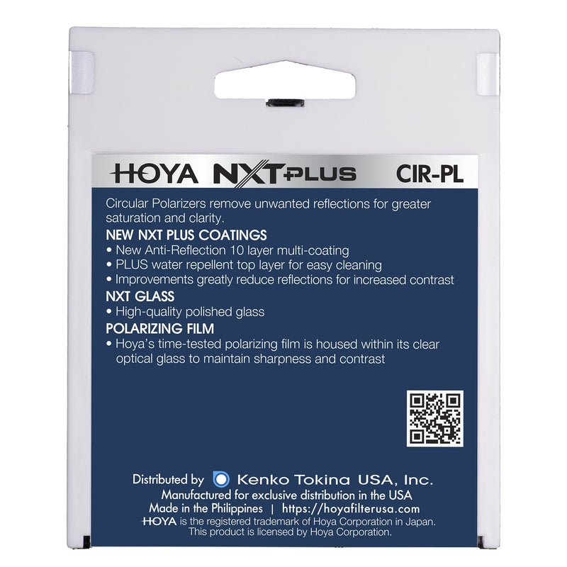 [AUSTRALIA] - Hoya 52mm NXT Plus Circular Polarizer Slim Frame Glass Filter 