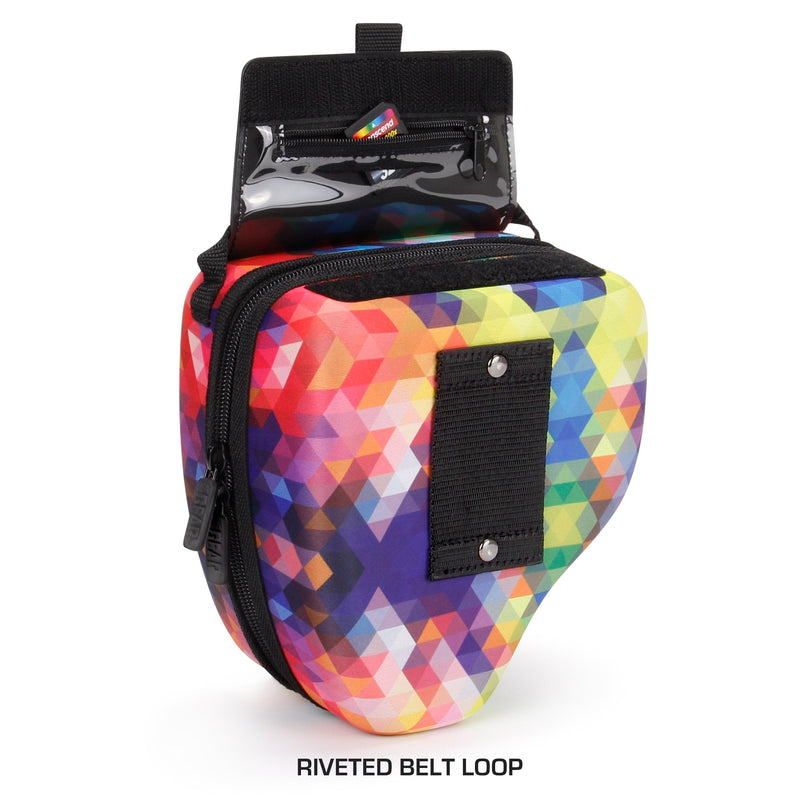 USA GEAR Hard Shell DSLR Camera Case (Geometric) with Molded EVA Protection, Quick Access Opening, Padded Interior and Rubber Coated Handle-Compatible with Nikon, Canon, Pentax, Olympus and More Geometric - Standard