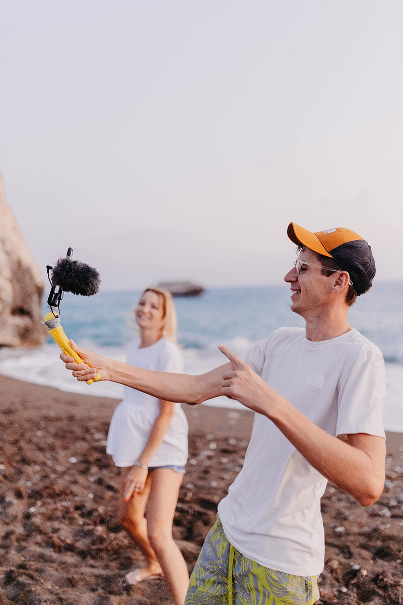 JOBY PodZilla Medium Kit, Tripod for Smartphones and Compact Mirrorless Cameras, Flexible Tripod with Ball Head and GripTight 360 Phone Mount Included, Devices up to 1 Kg, Yellow Medium Kit Yellow