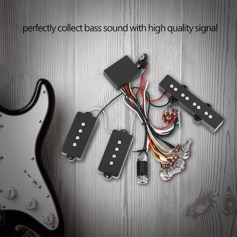 Bass Pickup, Metal A500K Volume Professional Portable Electric Guitar Pickup, for Music Player Electric Guitar Beginners Jazz Bass