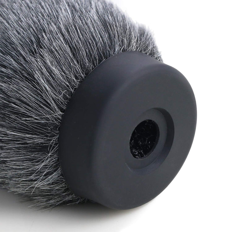 [AUSTRALIA] - NTG Furry Microphone Windmuff - Windscreen/WindShield for Rode VideoMic NTG and Microphones with Maximum Slot Length of 100mm (3.9") and Diameter of 18-24mm by YOUSHARES (Shag, Gray) 
