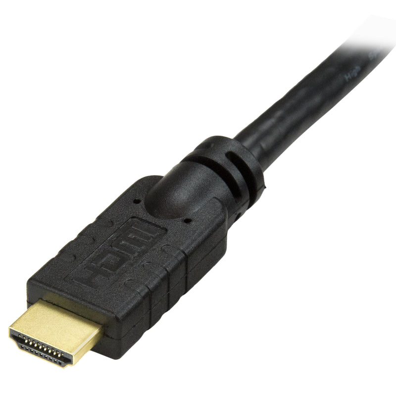 StarTech.com 20 ft High Speed HDMI Cable with Ethernet - Ultra HD 4k x 2k HDMI Cable - HDMI to HDMI M/M - 1080p Audio/Video, Gold-Plated (HDMIMM20HS) 20 ft / 6m Normal