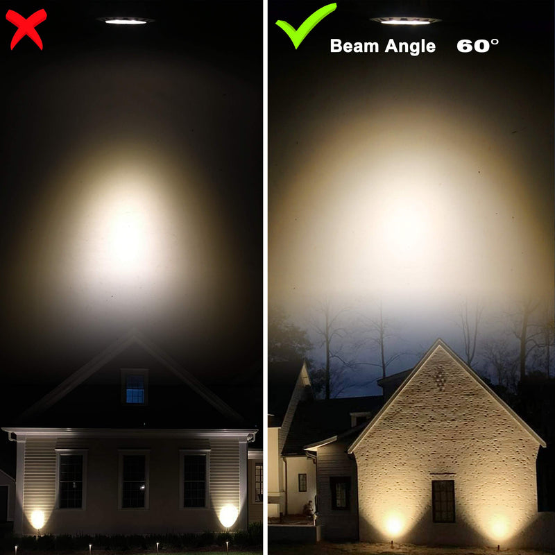 ALIDE MR16 Led Bulbs 60° (60 Degree)Wide Beam Angle,5W Replace 20W 35W Halogen,2700K Soft Warm White,Low Voltage 12volt MR16 GU5.3 Bulb Spotlights for Track Recessed Landscape Lighting,450lm,6 Pack 50*48mm