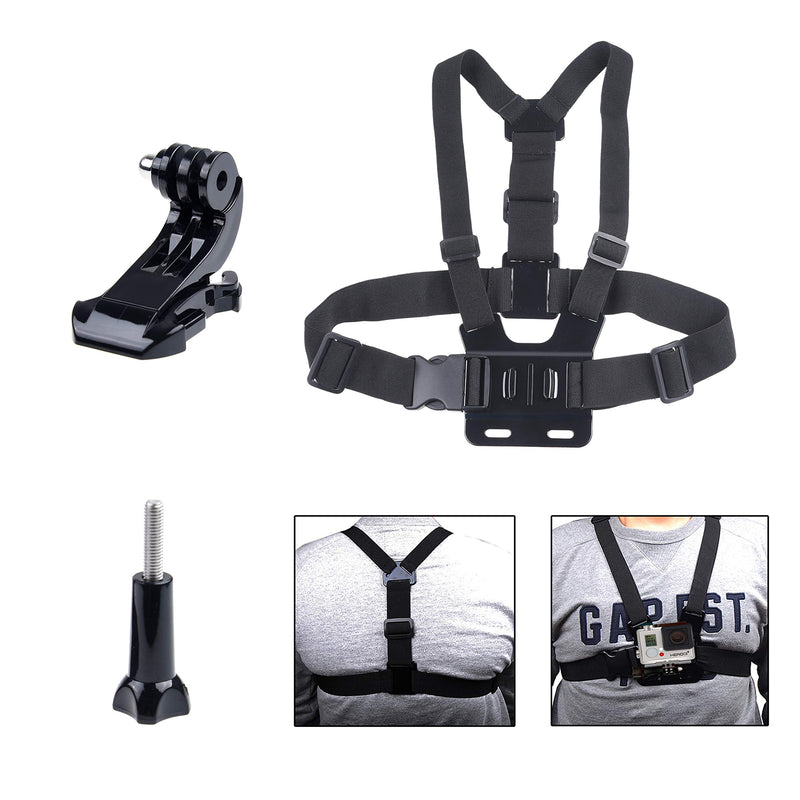 Kare & Kind Chest Mount Harness Compatible with GoPro Hero7, 6, 5, 4, Hero Session, Black, Silver, Hero+, LCD, Hero3+, 3, 2, 1, DJI OSMO Action - Adjustable Chest Strap - for Action Sports and Outdoor