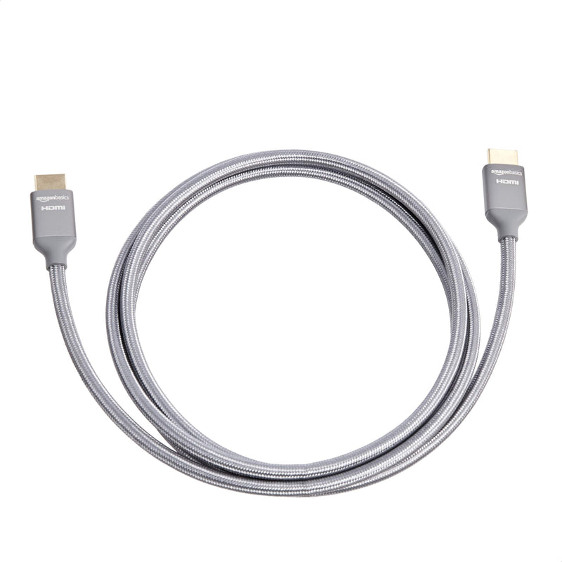 AmazonBasics 48Gbps High-Speed 8K HDMI Cable, Dark Gray - 6 Feet