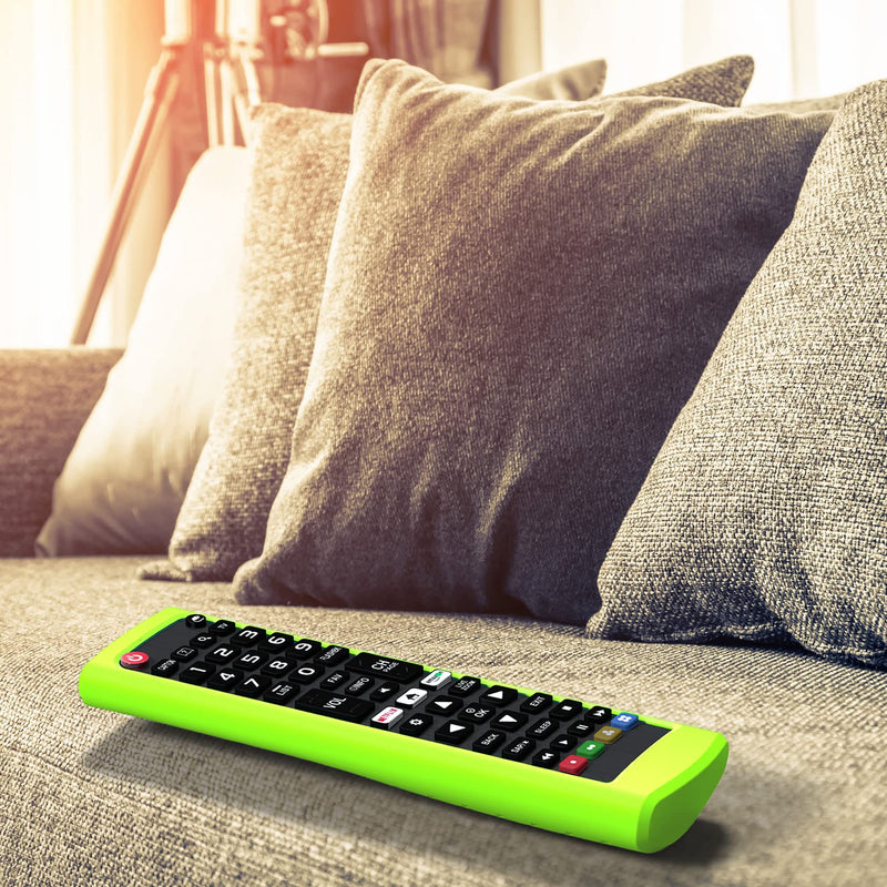 Case for LG TV Remotes, Remote Cover for LG Smart TV Remote Control AKB75095307 AKB75375604 AKB74915305 Original, Replacement Silicone Skin Sleeve Glow in The Dark Green