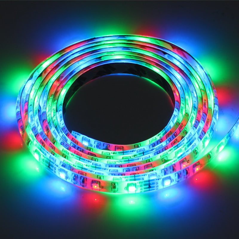 [AUSTRALIA] - Lemonbest 2m 6.5ft 120leds Resin Flexible Color Changing USB LED Strip Lights RGB 3528smd 5V Waterproof (Multi-Colored) Multicolor 