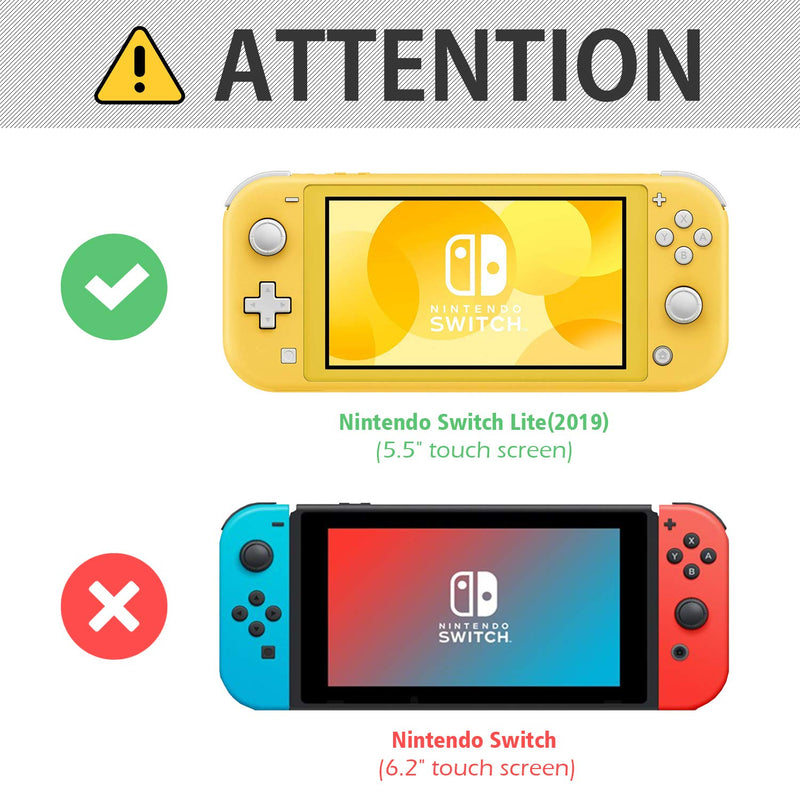 [3 Pack]Switch Lite Screen Protector, JOTO Tempered Glass Screen Film Guard Rounded Edge Real Glass Screen Protector for Nintendo Switch Lite 2019 -Clear