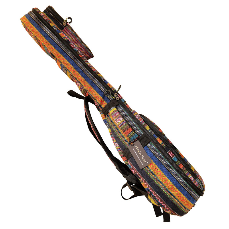 MUSIC FIRST Original Design 0.65" (16mm) Thick Padded Country Style 5-string Banjo Case, Banjo Gig Bag (Fit for Overall Length 38 inch / 96~97cm Full Size Banjo). NEW ARRIVAL!