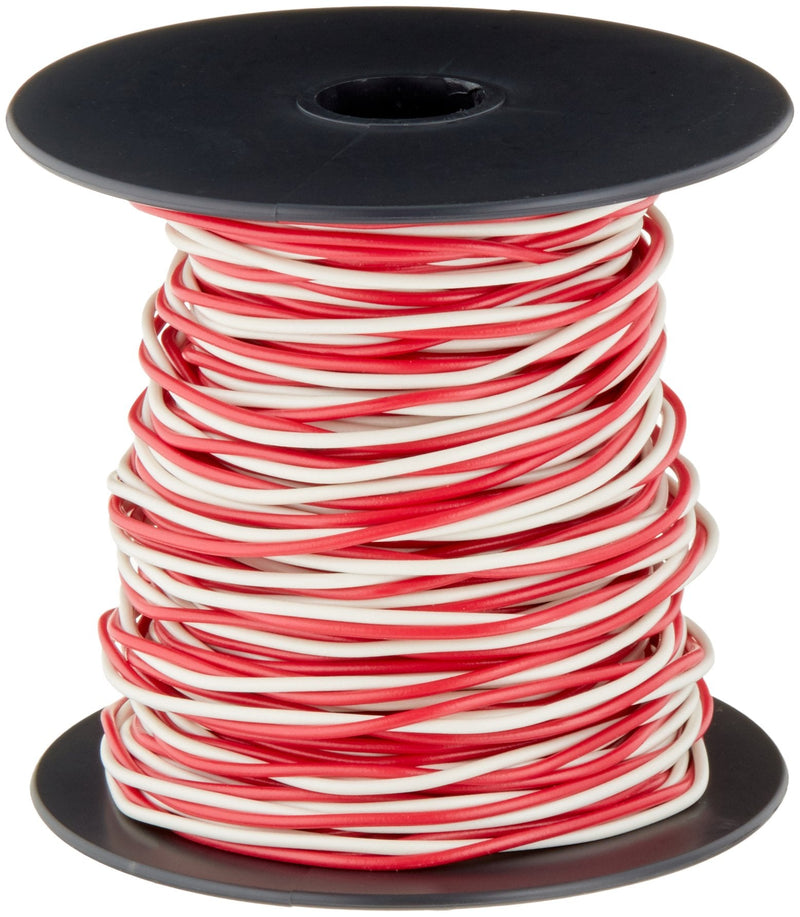 Woods Southwire 56750023 100' 20/2 Twisted Bell Residential Indoor Electrical Wire, Red and White