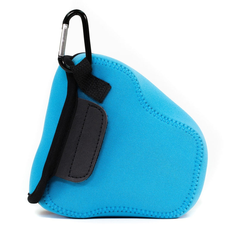 MegaGear ''Ultra Light'' Neoprene Camera Case Bag with Carabiner for Sony Cyber-shot DSC-RX10, Sony Cyber-shot DSC-RX10 II (Blue) Blue
