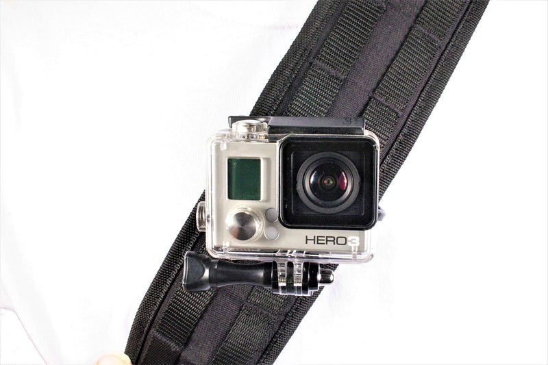 [AUSTRALIA] - Clakit Strap Mount for GoPro HERO Action Cameras, Backpack Attachment for Hikers, Travelers, Bikers, Skiers, Snowboarders, Skateboarders and more Black 