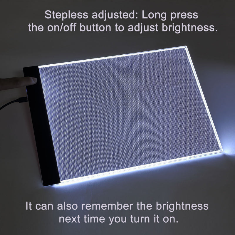 lYonge A4 Ultra-Thin LED Light Box Tracer, USB Powered Portable Dimmable Brightness LED Artcraft Tracing Light Pad for Artists Drawing Sketching Animation Designing Stencilling