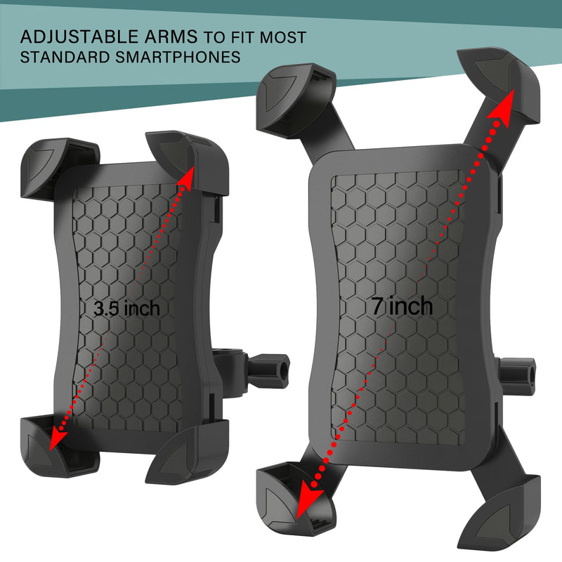 [AUSTRALIA] - Artix Bicycle Mount Phone Holder for Bike, Cradle Stand Features 360 Rotation Capability and Universal Clamp for iPhone/Android/Samsung/Nexus (Black) 