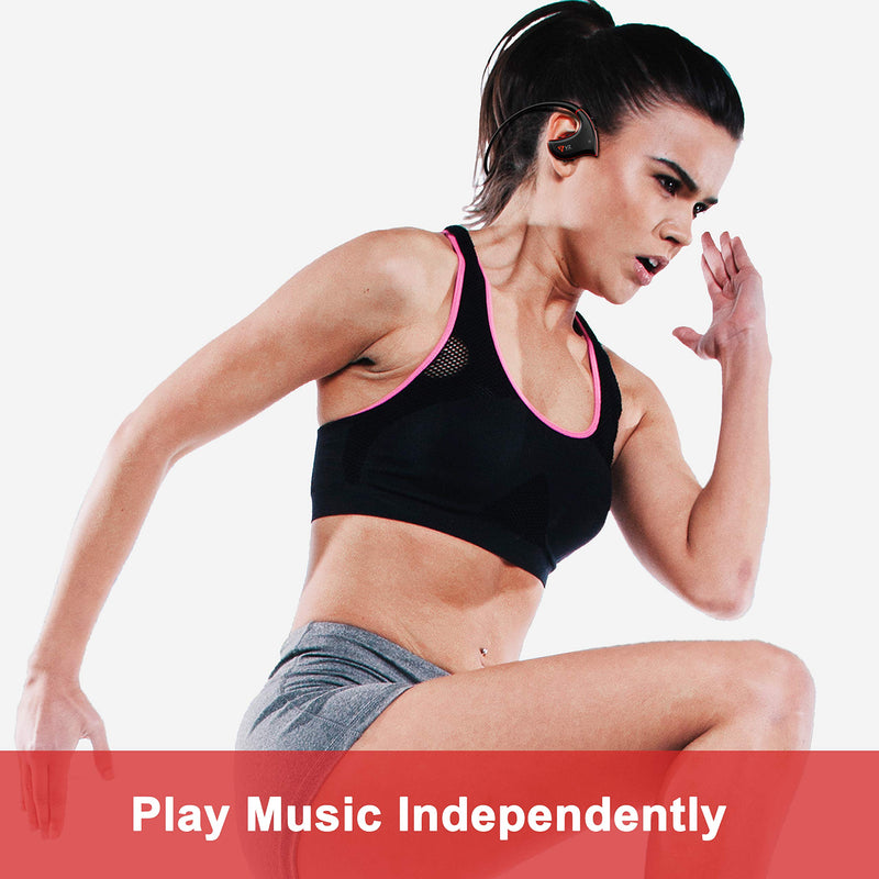 VZ MP3 Player with Bluetooth Headphone Included 16GB TF Card Lossless Sound Sweatproof for Running Gym audiobook