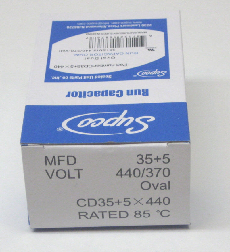 35+5 MFD 440v 440 Volt 50/60 Hz Oval Motor Capacitor for Goodman Rheem Trane Amana Carrier