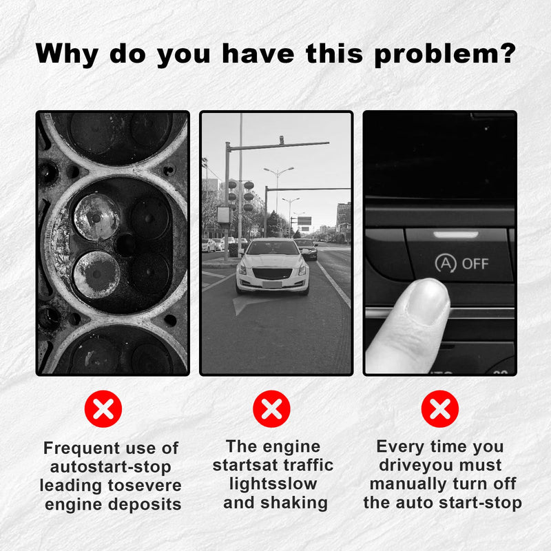 Auto Start Stop Disable/Delete/Eliminator/Disabler Compatible with Malibu (2016-2018)/Chevrolet Equinox (2017-2018)/Cadillac XT5 (2016-2018) and Cruze (2015-2018)(Big Plug) Driver Side (Left)