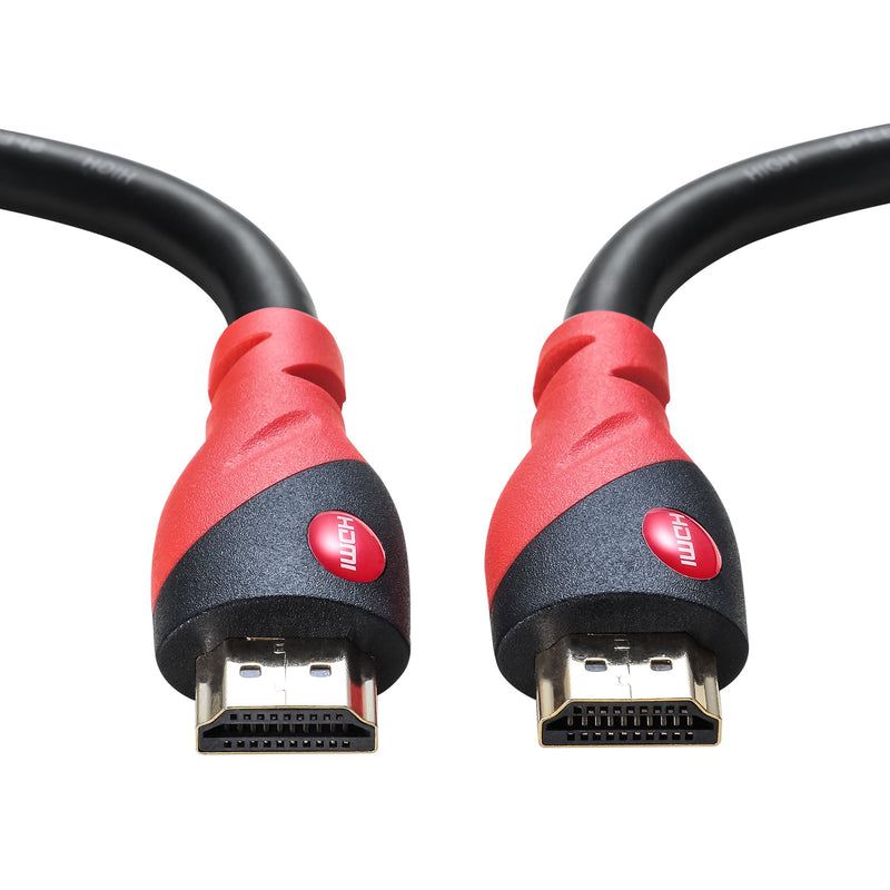 A-TECH 5ft Ultra High Speed hdmi cable in red Support Ethernet,ARC,3D,4K,1080p and with CL3 function 24k golden plated connector-Full Hd-Xbox PlayStation- PS3-PS4-PC-Apple tv [Latest Version]-hdmi 2.0 5 Feet