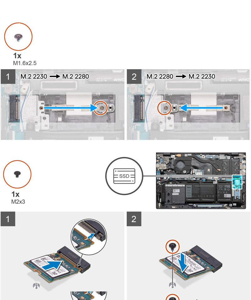 Deal4GO 2nd Slot 2 M.2 SSD Hard Drive Mounting Support Bracket KYMC9 for Dell Inspiron 14 5400 5401 5402 5406 5408 5409 5501 5502 5505 5509 7405 3590 5585 5591 7570 7786