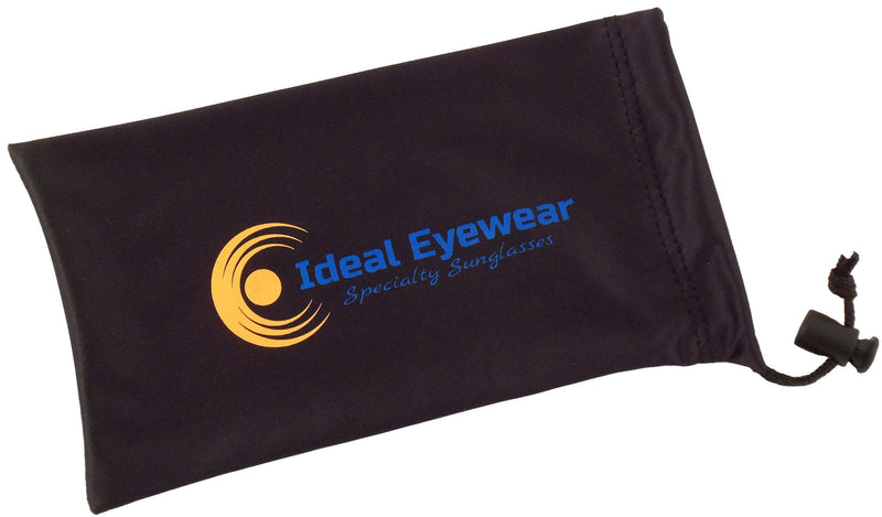 Ideal Eyewear Night Driving Wear Over Glasses Yellow Lens Fit Over Glasses Black Frame With Case Medium