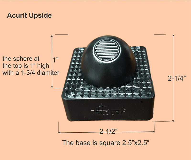 Acurit Upsyde Angle Lifts for Drawing Boards, Lightpad, Tracing Tablets- Stackable Lifting Pucks Holds Flat Items in Place to Create Any Angle - Pack of 4