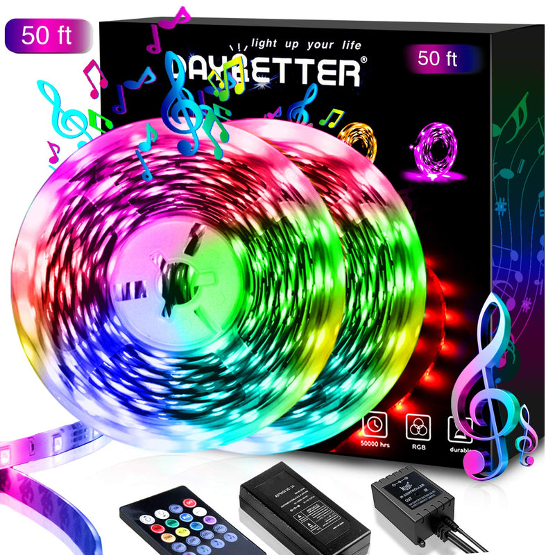 [AUSTRALIA] - Daybetter 50ft LED Strip Lights, LED Light Strip Music Sync 