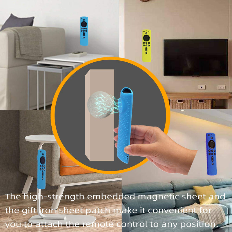 Fir Stick Remote Cover F Stick TV firesticksticktv Remote Control Silicone Cover TV Remote Cover 4k Remote Cover Magnetic Silicone Remote Control Case (Purple) Purple